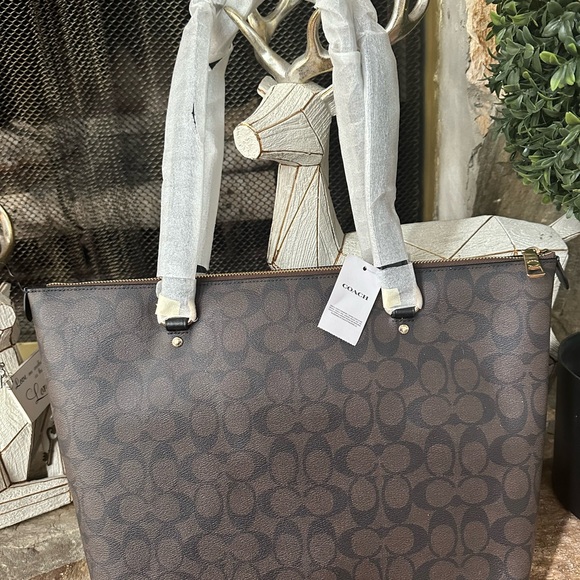 Coach signature tote bag brown/Black 1 93971 35745 4 - Picture 6 of 10